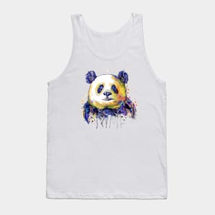 Colorful Panda Head Tank Top